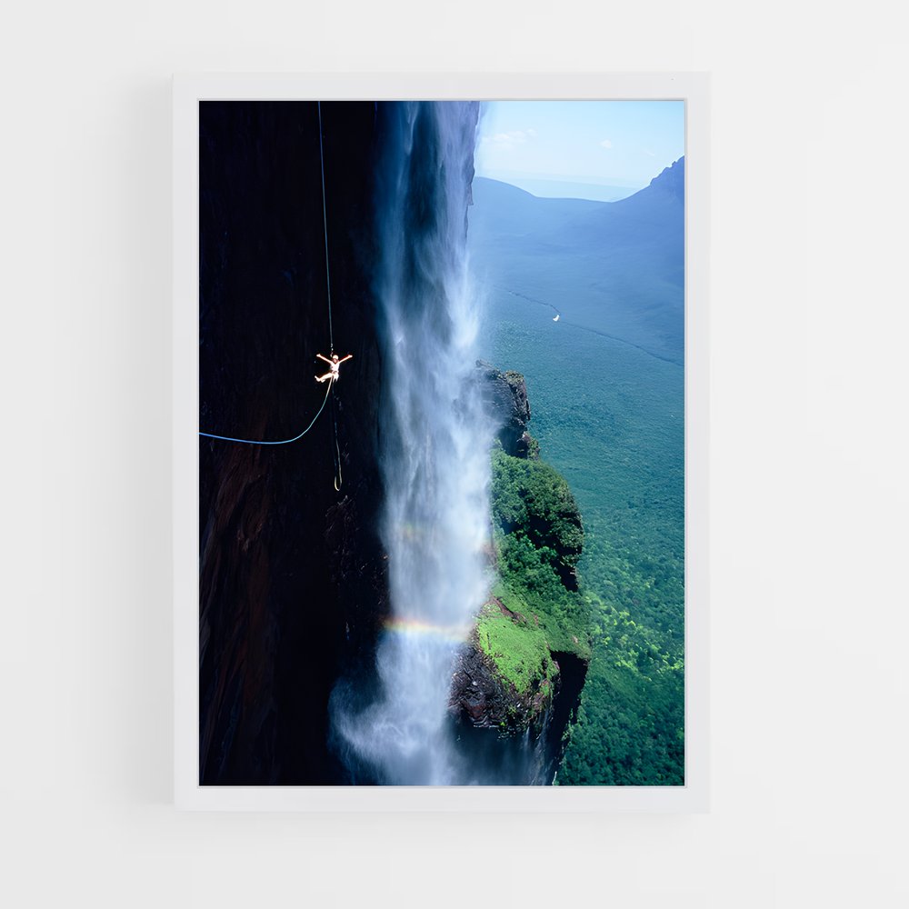 Poster Cascade Épique – affiche Saut à l’élastique (vue 3)